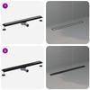 2 In 1 Shower Drain with 360 Degrees  Siphon Black 80 Cm Stainless Steel 304