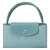 LONGCHAMP Le Pliage Green Recycled Canvas With Leather Handbag Small Womens Lake Blue