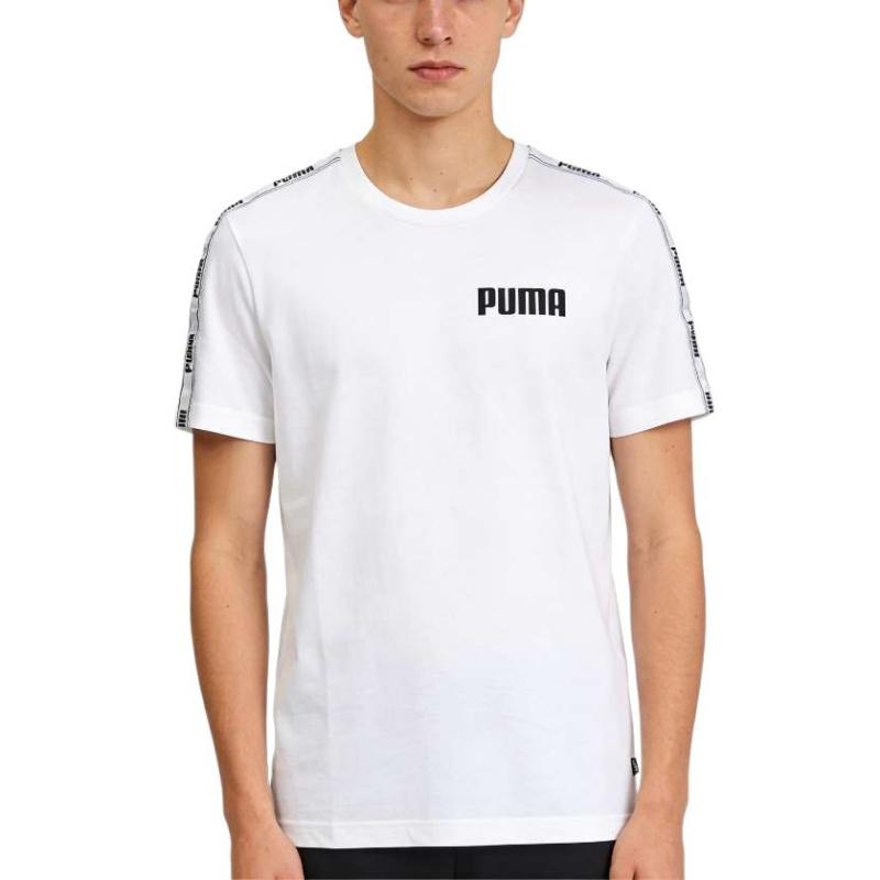 

Мужская спортивная повседневная футболка с коротким рукавом и полосками Puma, верх 587001-02 XL