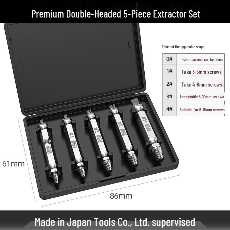 

Broken Screw Extractor Tool for Stripped or Rusty Threads