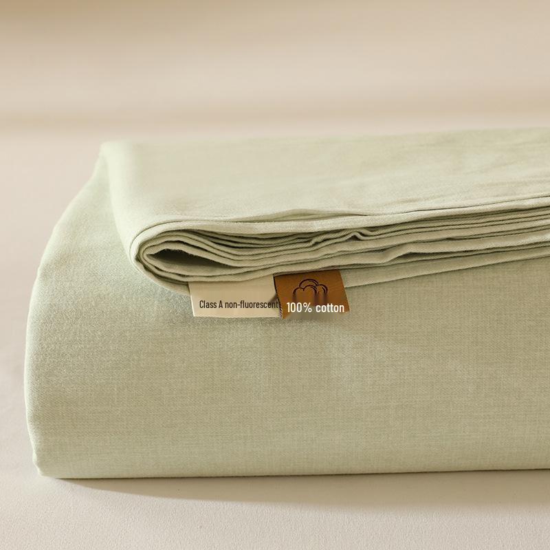 Class A 100% Xinjiang Cotton Brushed Pure Cotton Bed Sheet for Double XL Beds, All-Season, Household.