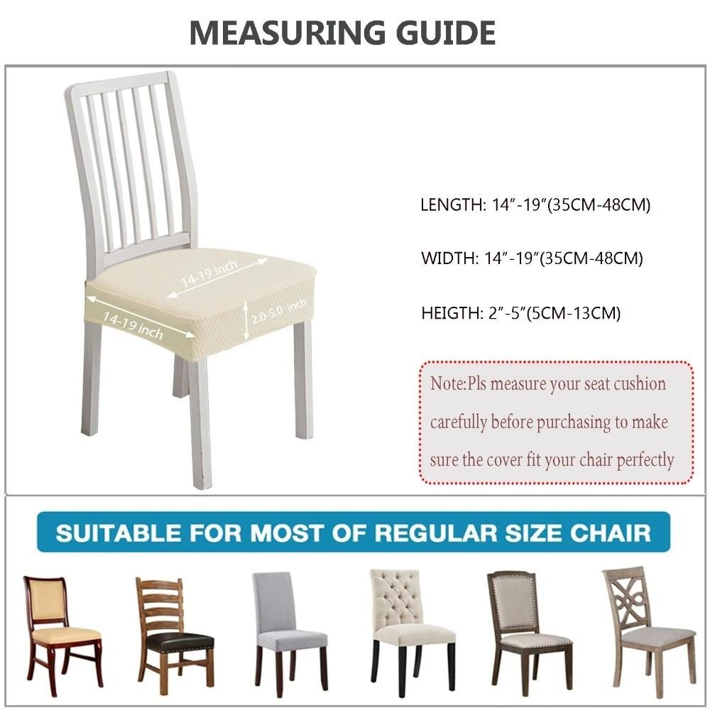 Solid Color Slipcover Removable Washable Jacquard Chair Seat Covers Four Season Universal Stretch Spandex Chair Covers