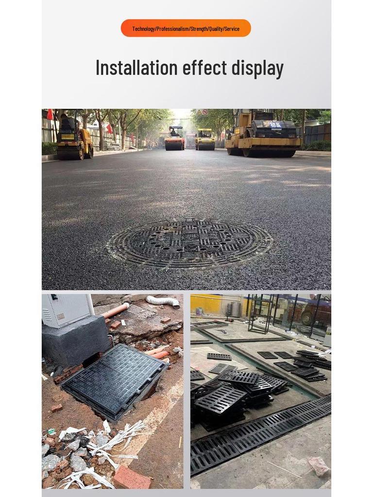 Ductile Iron 700 Round Manhole Cover for Sewage & Rainwater Drainage