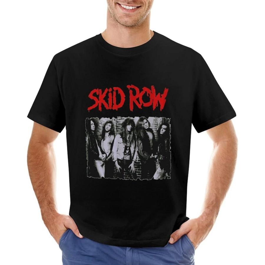 KKVEE Men s T-Shirt Skid Row Cotton Tee Quick Dry Short Sleeve Graphic T-Shirt XXXXXL разноцветный