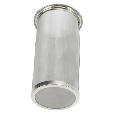 Filtre à café Cold Brew Acier Inoxydable Réutilisable Large Ouverture Maille Cylindrique avec Joint Blanc pour Thé