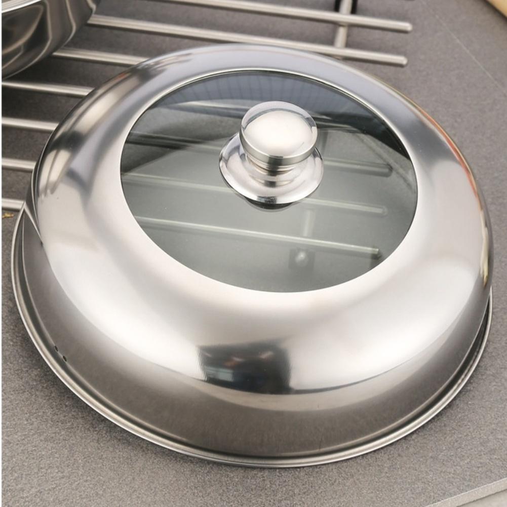 28cm Dual Function Stainless Steel Pot for Steaming Vegetables and Cooking For Soup with Tempered Glass Cover and Sturdy Handles