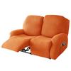 6pcs Solid Color Recliner Sofa Cover Elastic All-inclusive Couch Coushion Case Soft Pet-friendly Protective Case for Living Room