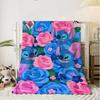 Kawaii Rosa Blume ST-Stiche Sommerdecke Überwurf Bettdecken und Überwürfe Wohnkultur Luxuriöse Bettwäsche Flauschig Kariert Sofa Knie
