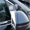 For Volkswagen Atlas 2018-23 ABS Silver Rear View Mirror Rain Eyebrow Trim 2pcs