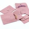 Small Jewelry Gift Bag Package Snap Button Pouch Jewelry Velvet Bags Snap Container for Necklaces Bracelet Rings