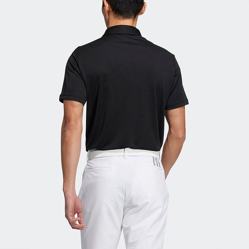 adidas Polo Shirts Men's Black Polo Collar Moderate Straight Fit HS9051