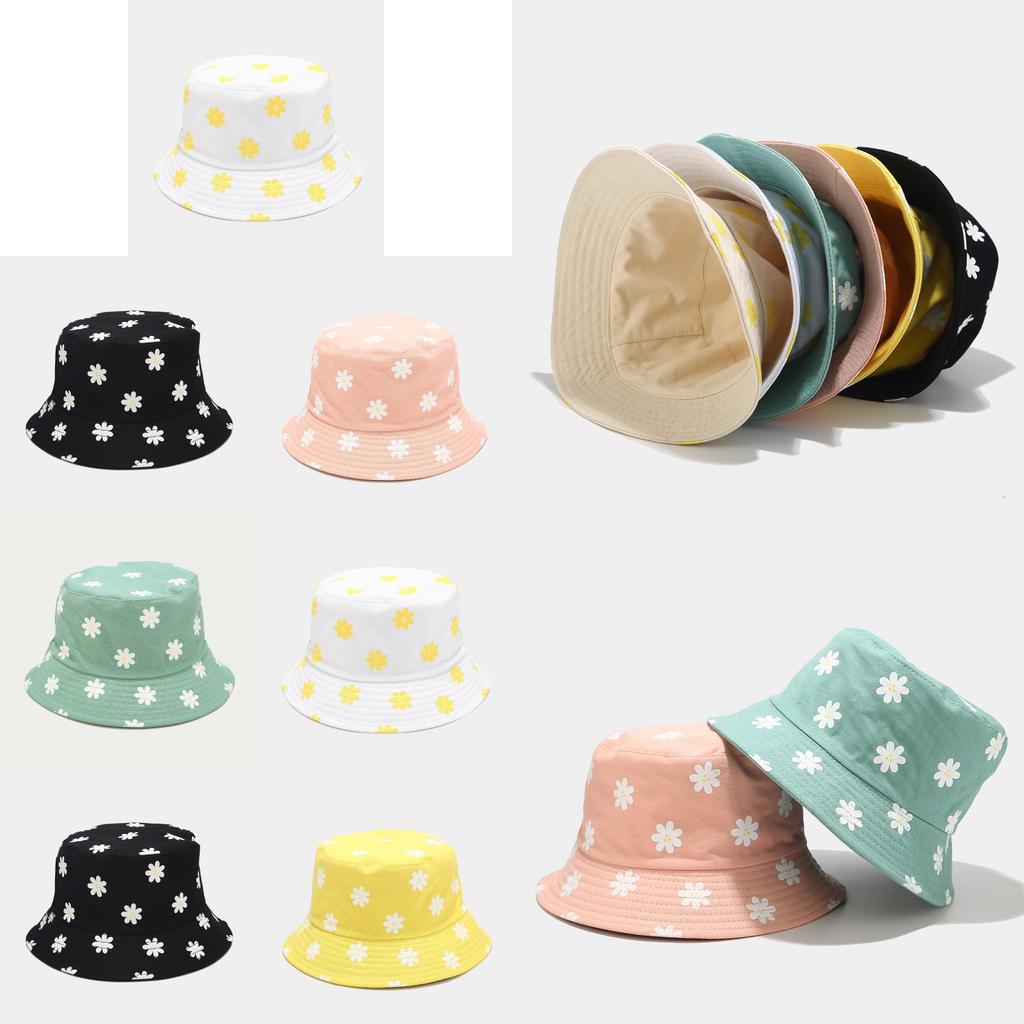 Sommer Damen Fischerhut mit Blumenmuster und breiter Krempe zum Sonnenschutz für den Außenbereich, Freizeitkleidung