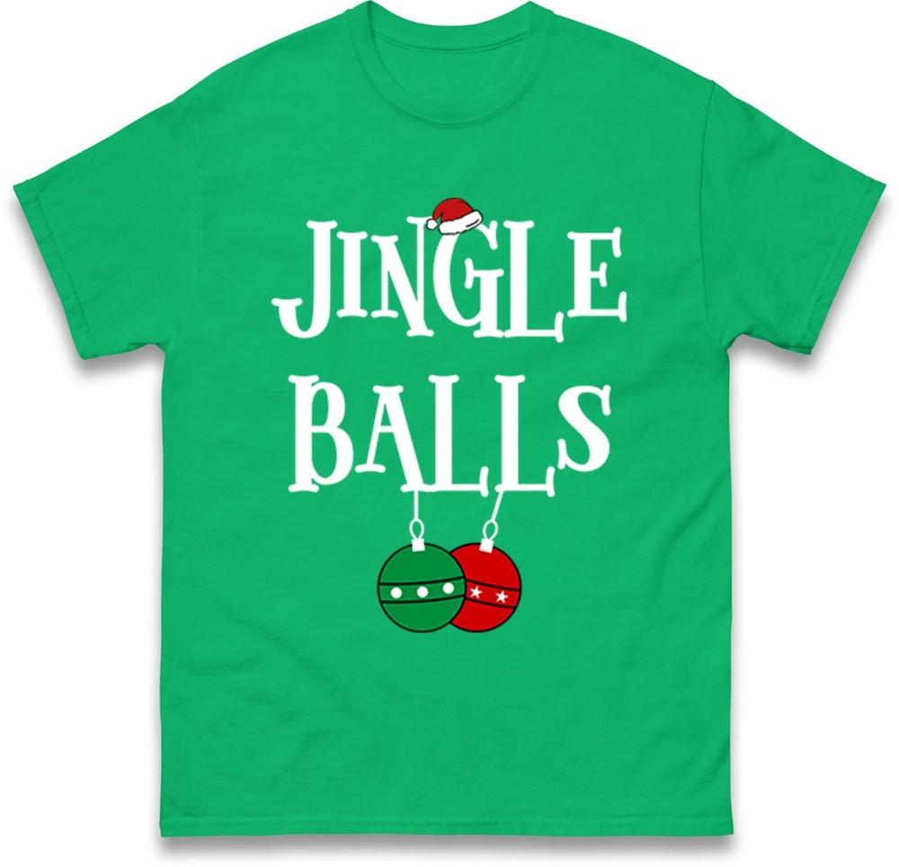 Funny Christmas Couple Matching Tshirt Jingle Balls Tinsel Tts Holiday Tee