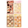 4-Sheet Lovely Cartoon Cat and Dog Stickers, Charming Pet Motifs Ideal for Decorating Journals and Handmade Cards