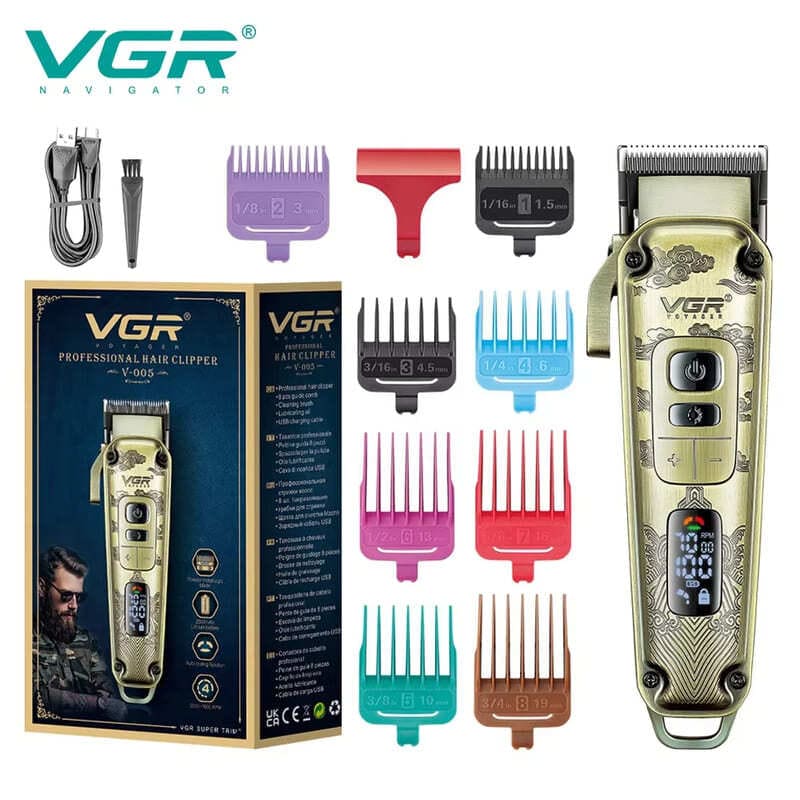 

Мужские ретро машинки для стрижки, электрические, с цифровым дисплеем, для карвинга, для парикмахерской, для дома, для барбершопа, двойного назначения, для стрижки маслом, электрический триммер для бороды золотой