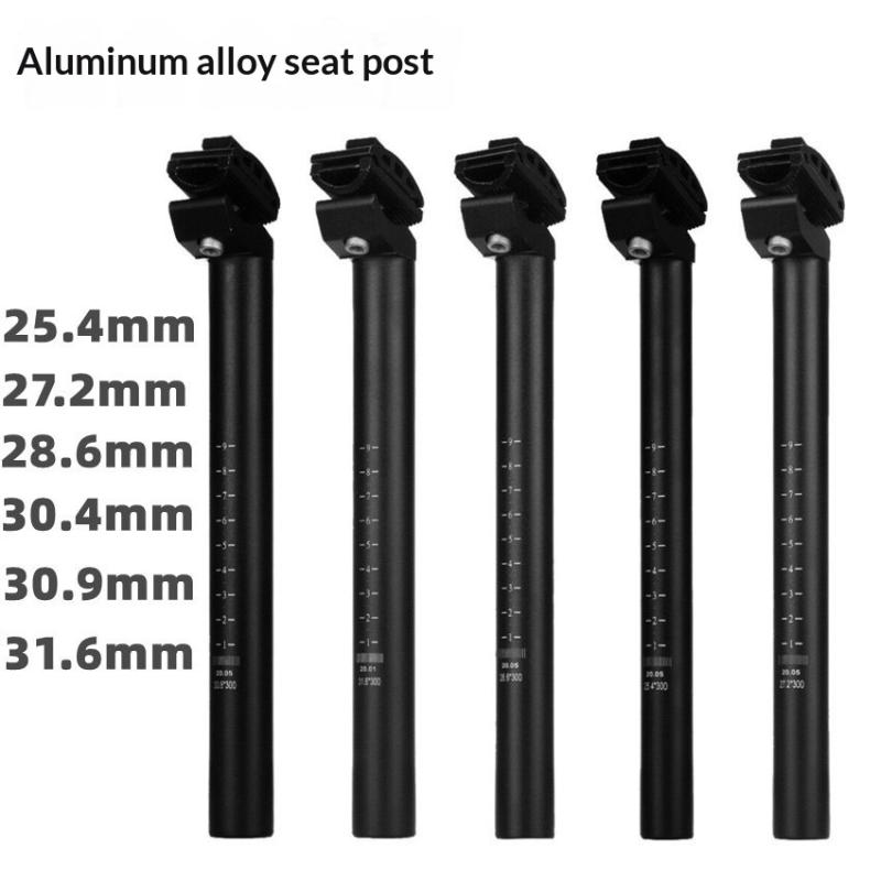 Shockproof Aluminum Alloy Bike Seatpost 300mm 25.4/27.2mm Fit for  Road Foldable Bicycle Use