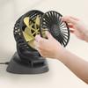 12V/24V Car Cooling Fan Dual Head 360° Rotation Vehicle Mounted USB Fan Auto Cooler Fan for Dashboard Air Circulator Fan