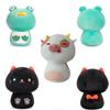 Black Axolotl Cat Frog Cow Plush Pillow Toy Soft Doll Kid Gift Home Decoration