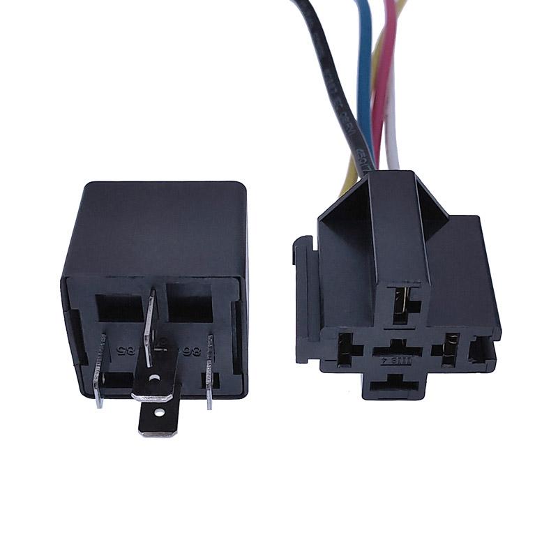 40A Auto Car Relay JD2912 4 Pin 5 Pin DC 12V 24V 36V 48V with Mounting Hole Coil Power 1.8W Automobile Control Device with Line Relays 5