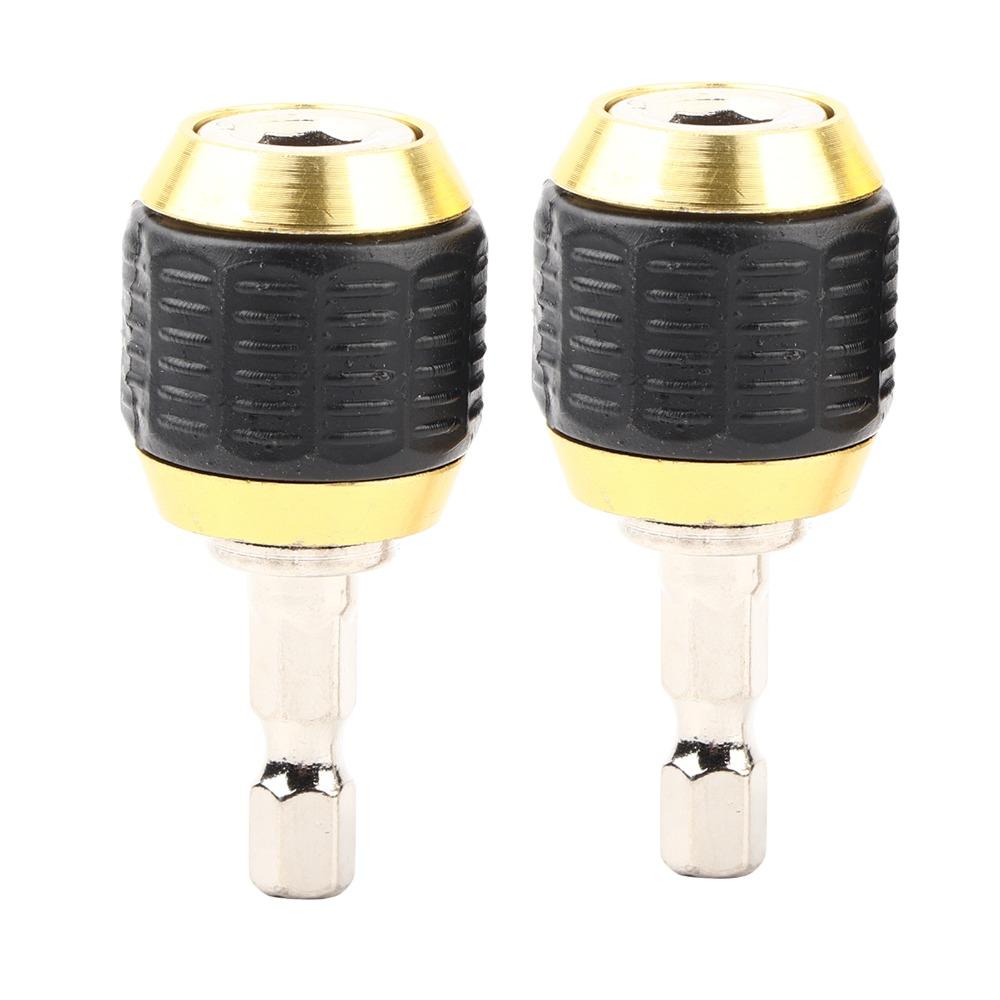 2PCS Universal Drill Chuck Stainless Steel Drill Bit Extension Durable Chuck Adapter