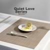 Quatrefoil Table Mat, Western Dining Mat, Heat Insulation Pad, Pot Holder, Anti-Scalding Coffee Table Cloth, Placemat, Beige, 2-Piece Set