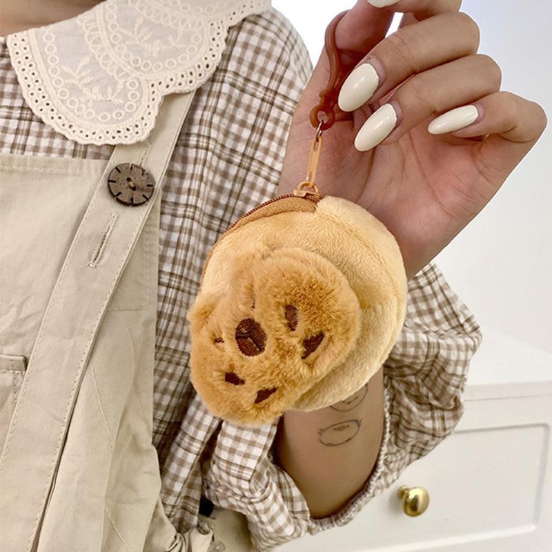 New Capibala Coin Purse Cartoon Mini Plush Capybara Pendant Portable Headset Bag Coin Storage Bag