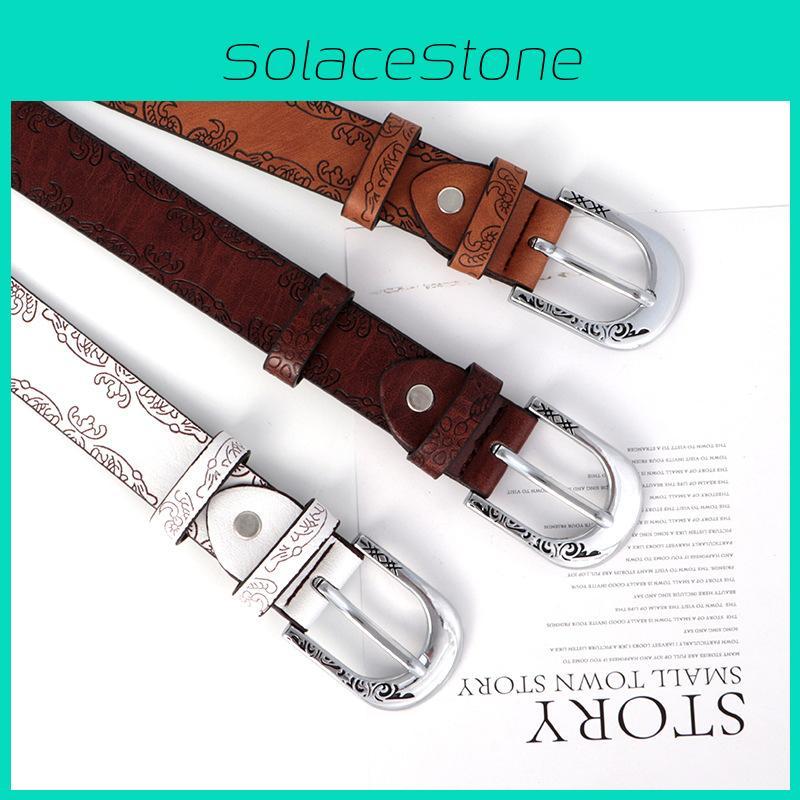 Retro Ethnic Style Belt Leaf Embossing Design Suitable For Dressing Daily