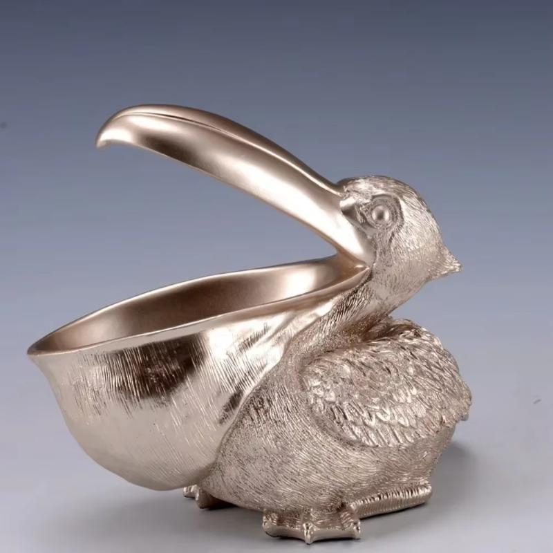 Neue große Mund Vogel Statue Tür Schlüssel Veranda Weinschrank Aufbewahrungsbox Heimdekoration Tukan Harz Skulptur VogelKunst Ornament Geschenk
