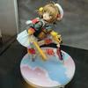 Cardcaptor Sakura Anime Figures Kinomoto Sakura Statue 17cm Action Figure Pvc Model Collectible Toys Desktop Decoration Gift