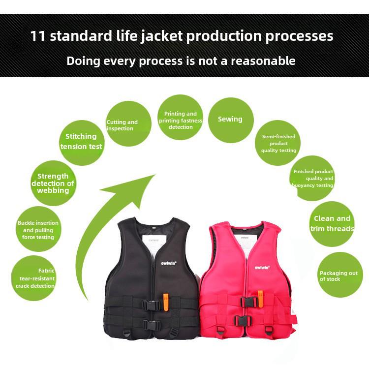 Universal High Buoyancy Life Jacket for Water Sports and Safety