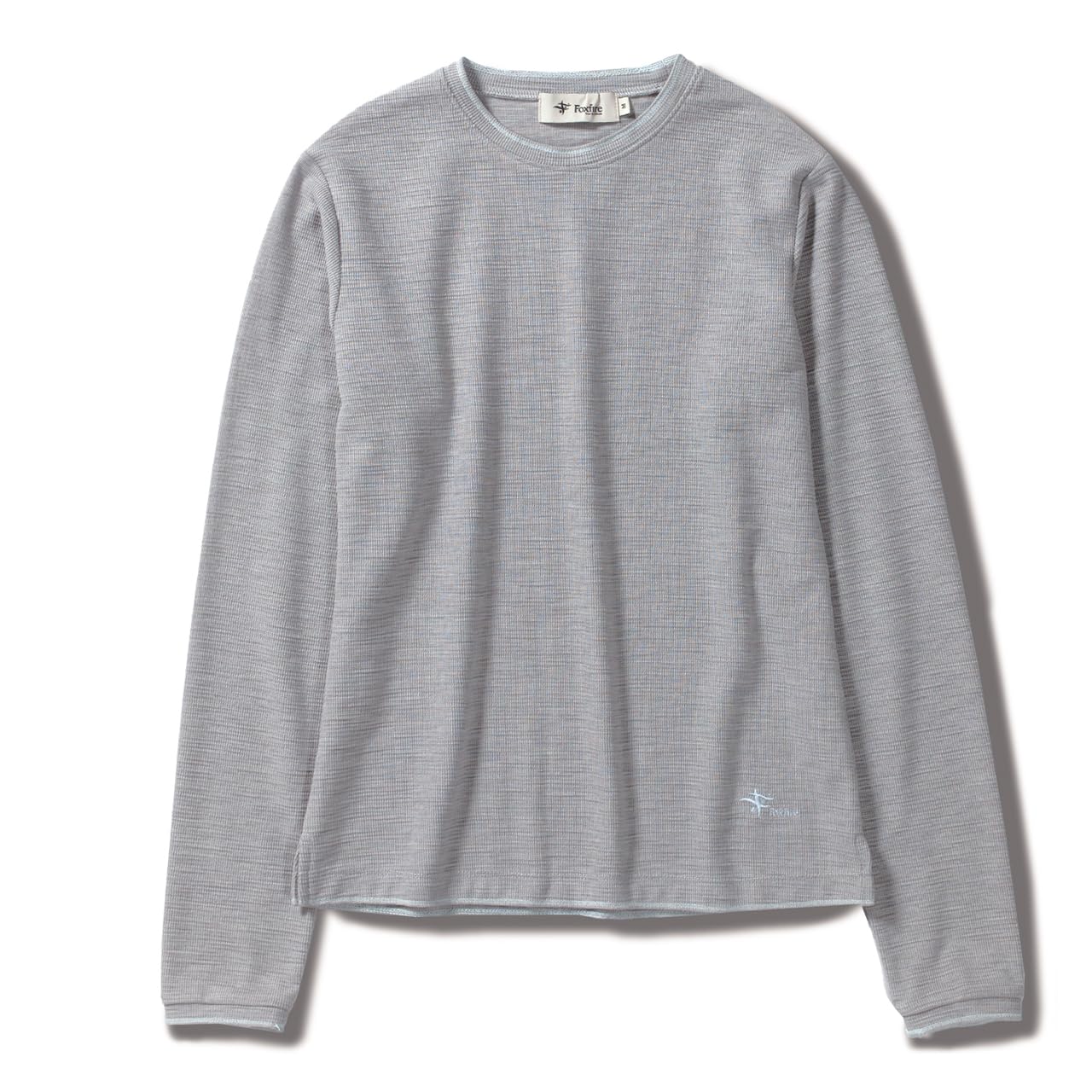 

Foxfire Women s Slab Ribbed Crew Neck T-Shirt, Gray, 8215419, Dry-Skin Surface