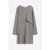 H M MAMA Crinkle Nursing Dress Gray 1216388002