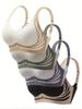 Women's Push-up Gather Wireless Bra Women Gathered Up Soft Support Adjustable Underwear Anti-sagging Seamless Lift-up Bra M-2XL
