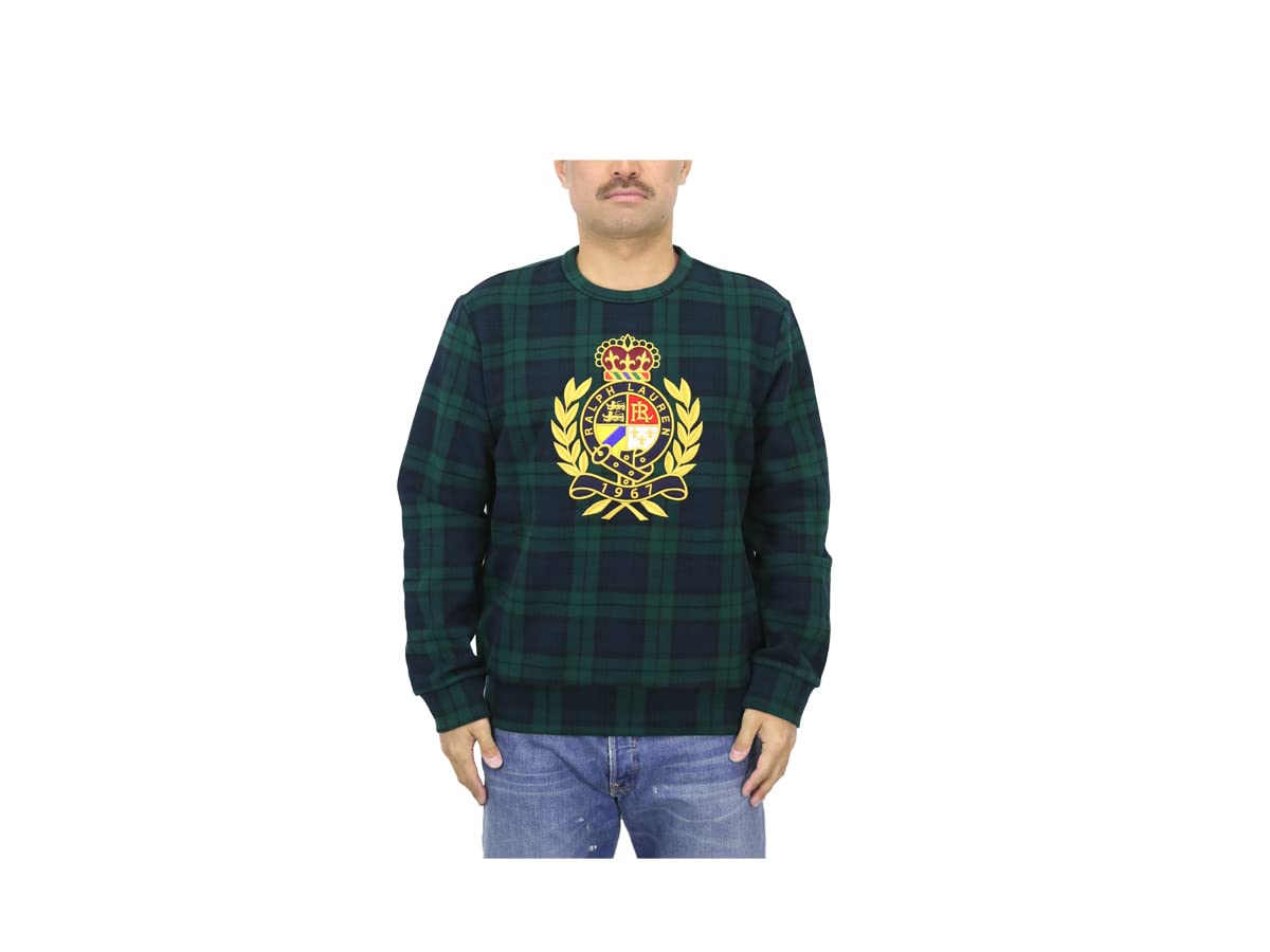 

Polo Ralph Lauren Black Watch Emblem Crew Neck Pullover Size Men s Sweatshirt, 0102992-L-MULTI [Used]