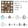 Christmas Tree Balls 6cm 3cm Big Christmas Ball  Multicolor Ball Decorations Christmas Tree Ornaments Set for Home Party