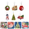 Christmas Accessories 6 Pairs Xmas Designed Earrings Pendant Eardrops Creative Xmas Ear Jewelry