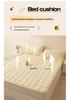 Summer Thin Mattress Pad & Blanket - Breathable & Soft Protector for Dorm, Hotel, and B&B Single Beds.