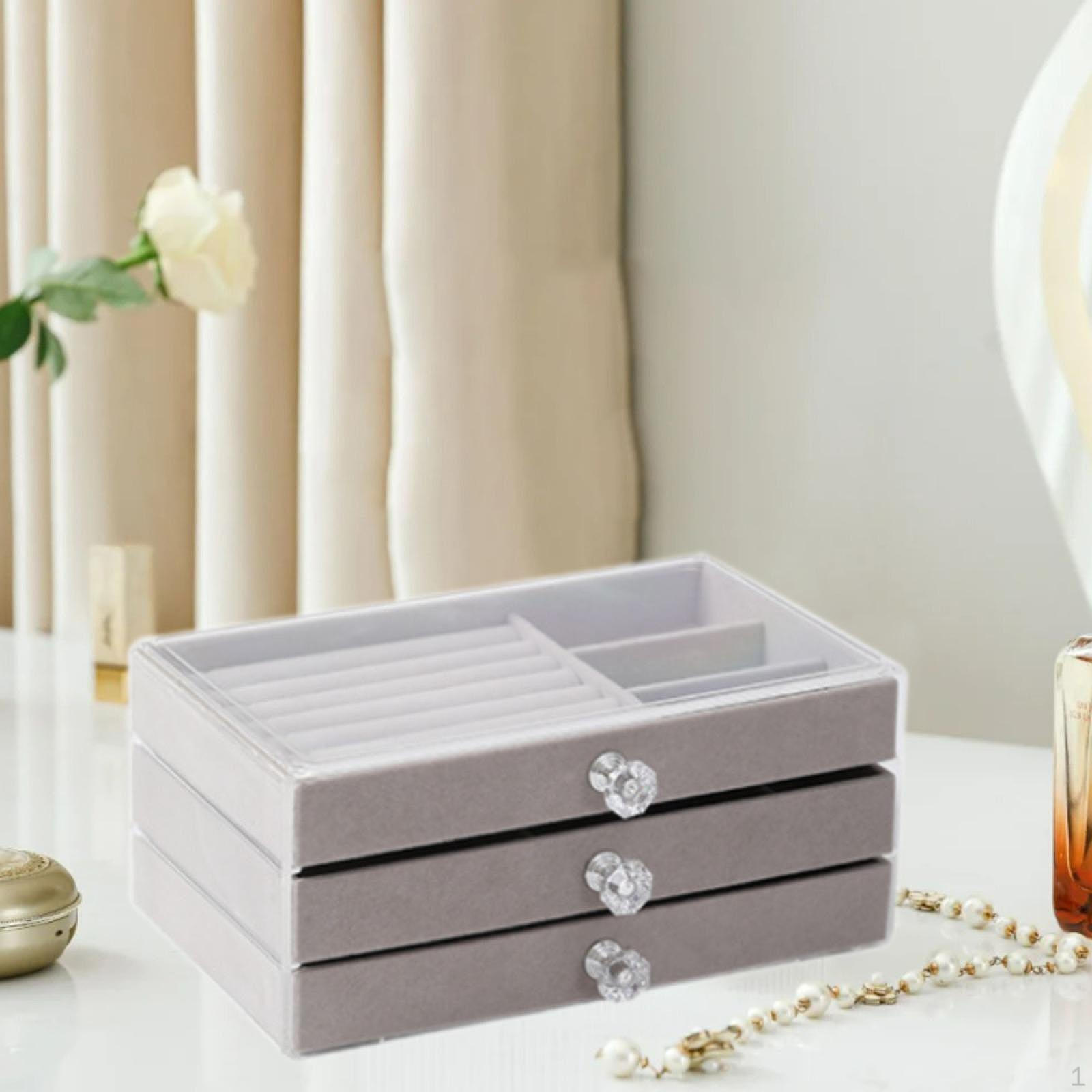 

Органайзер для ювелирных изделий, прозрачный, пылезащитный, с крышкой, витринный чехол для