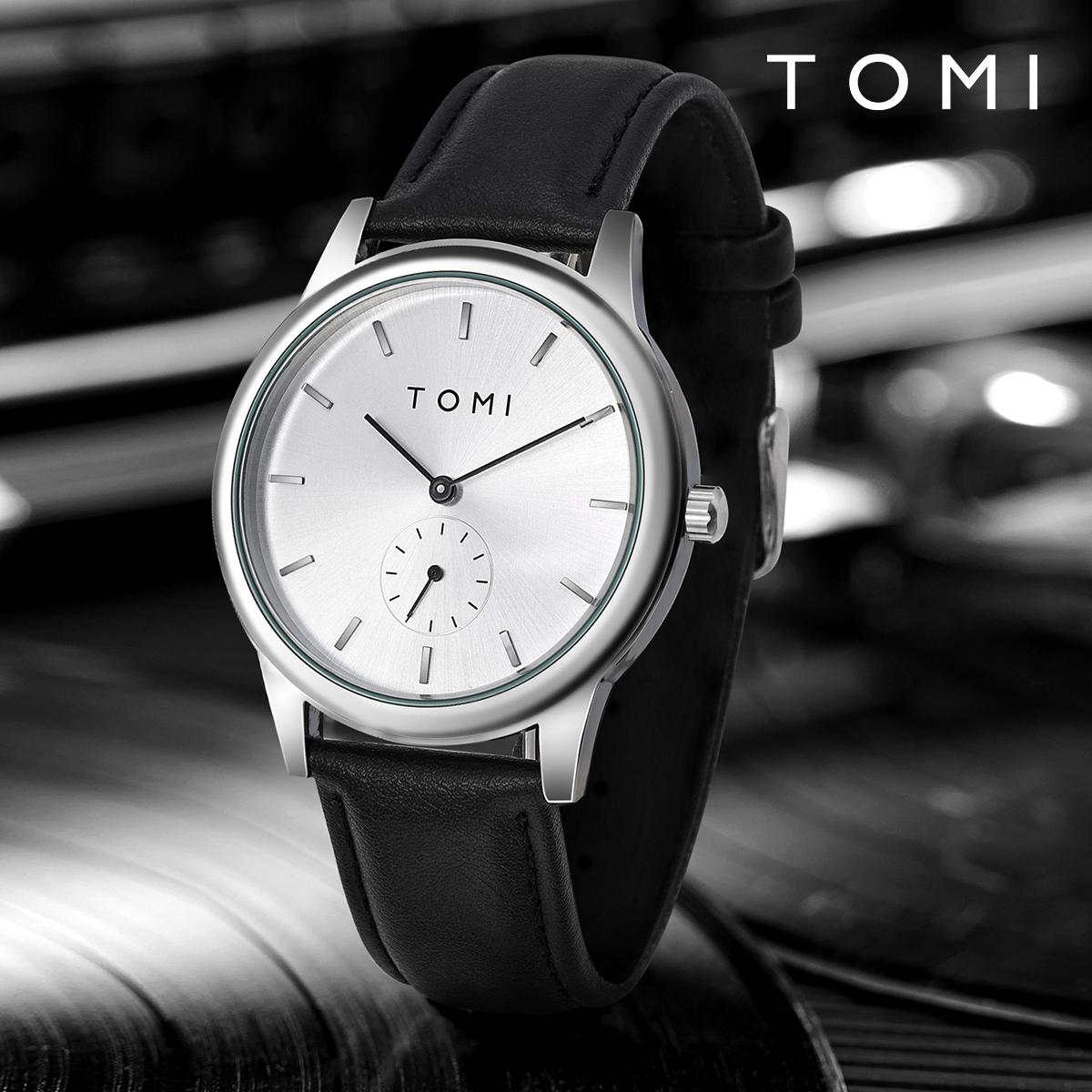 Fashion Men s Two Pin Half Belt Watch Casual and Minimalist Men s Quartz Watch