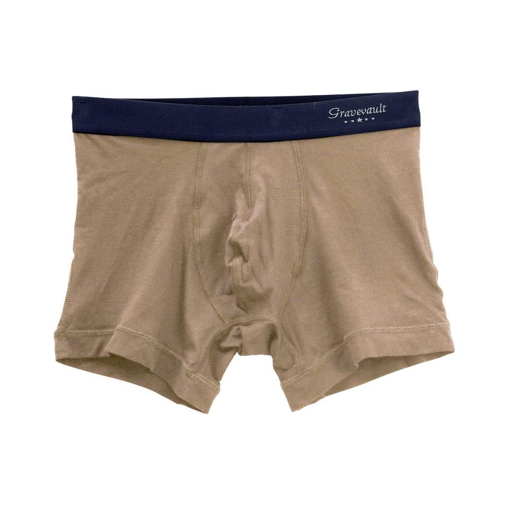 Grave Vault SHIROHATO Naturale Due Short Boxer Briefs Custom-Made (BE-Beige, M)