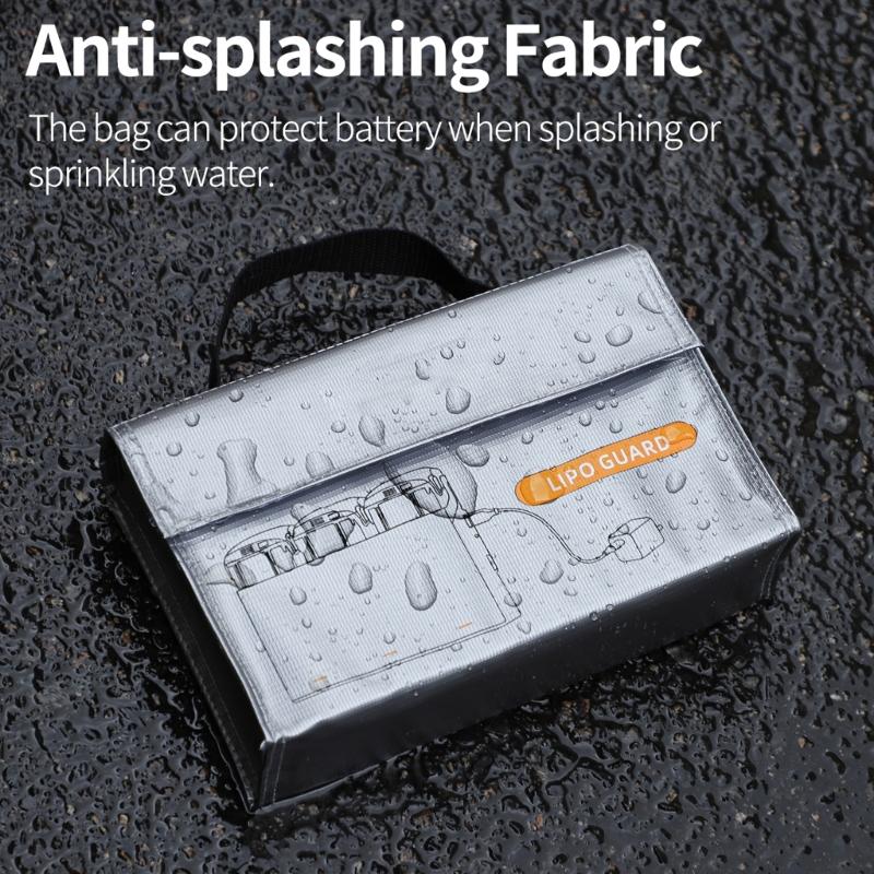 Fireproofs Battery Safety Bag for 4K/AVATA2 Drones, High Resistance Portable Storage Pouch