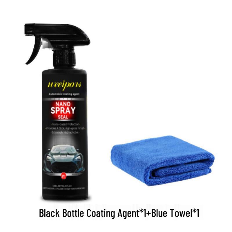 "Quick-Action Nano Crystal Car Coating: Paint Wax & Rain-Repellent”