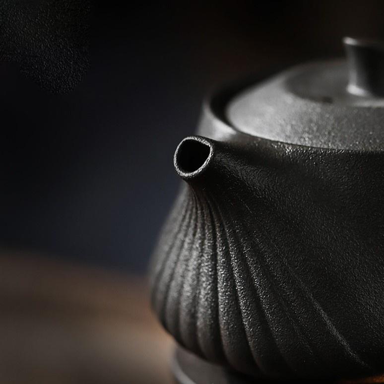 185ml Retro Ceramic Teapot Coarse Pottery Filter Kung Fu Tea Set