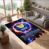 Leicester City Bedruckter Kristall-Samt-Teppich Rutschfester Kristall-Samt-Teppich für Sofa, Schlafzimmer, Innenbereich, Heimdekoration
