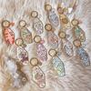 Zodiac Keychain Pendant Twelve Constellations Pattern Retro Zodiac Motel Key Chain Bohemian Style Enamel Keyring