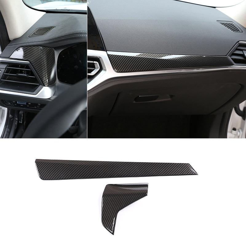 For BMW 3 Series G20 G28    LHD Car Styling Carbon Fiber Texture Center Dashboard Panel Passenger Side Cover Trim