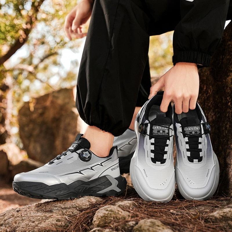 Fashion Shoes for Man High Quality Fashion Casual Sneakers Mens Outdoor Light Soft Sole Rotating Button Trendy Sneaker Zapatillas Hombre