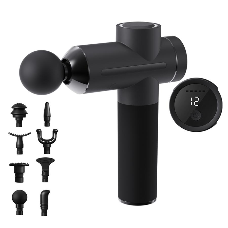 Electric Massage Gun Deep Tissue Facial Massgaer Arms Back Leg Muscle Relaxing For Body Back Arm Fascia Gun With Hot And Cold