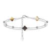 Fashion Bracelet Jewelry 925 Sterling Silver Clover Bracelet Chain for Women Charms Gold Plated  Bracelet