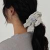 Wide Stripe Shirt Scrunchie [Ivory]